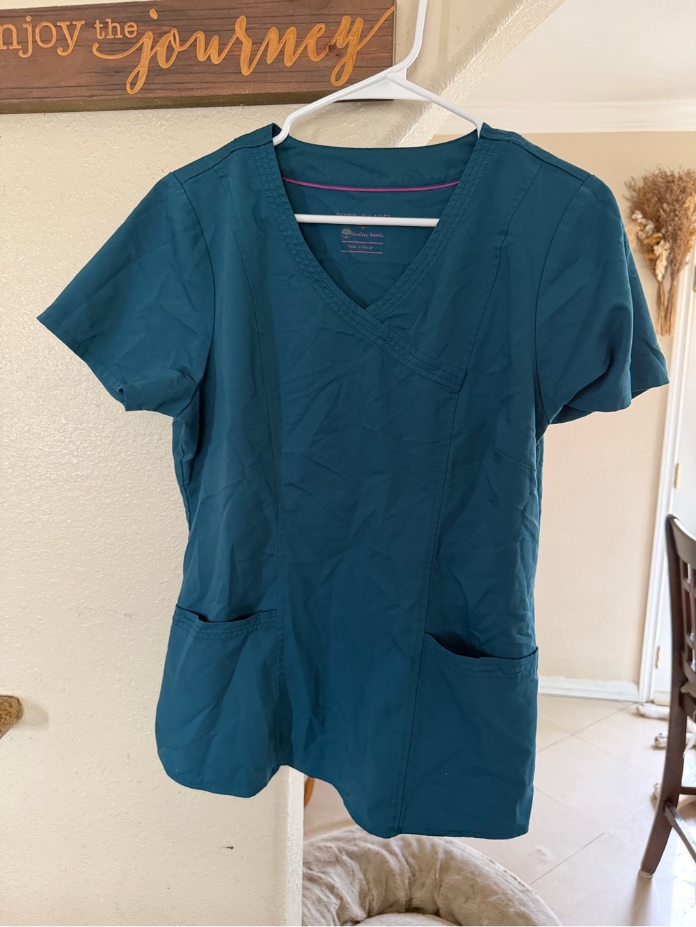 Selling both - Women’s Teal V-Neck Medical Scrub Top